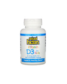 Витамин D3 400 МЕ со вкусом клубники | 100 жев таб Natural Factors 20202237