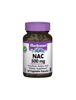 NAC (N-Ацетил-L-Цистеїн) 500 мг | 60 кап Bluebonnet Nutrition 20202015