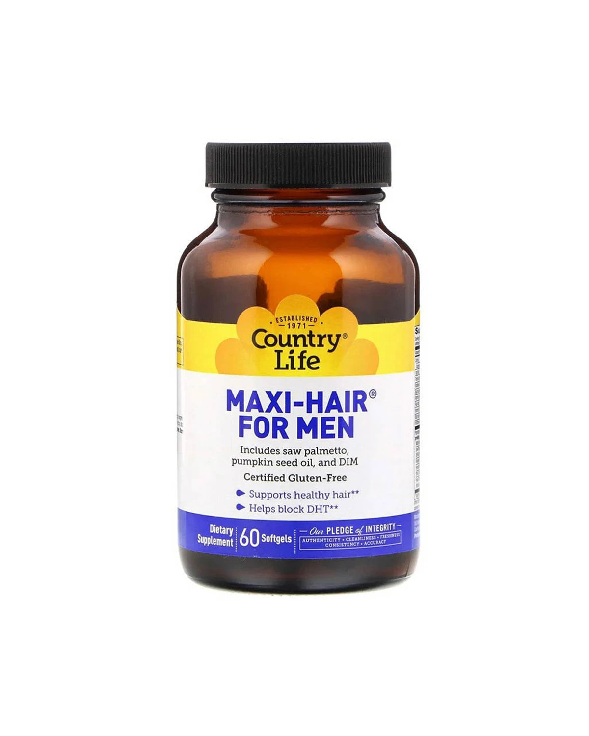 Вітаміни для волосся чоловіків | 60 кап Country Life 20190447