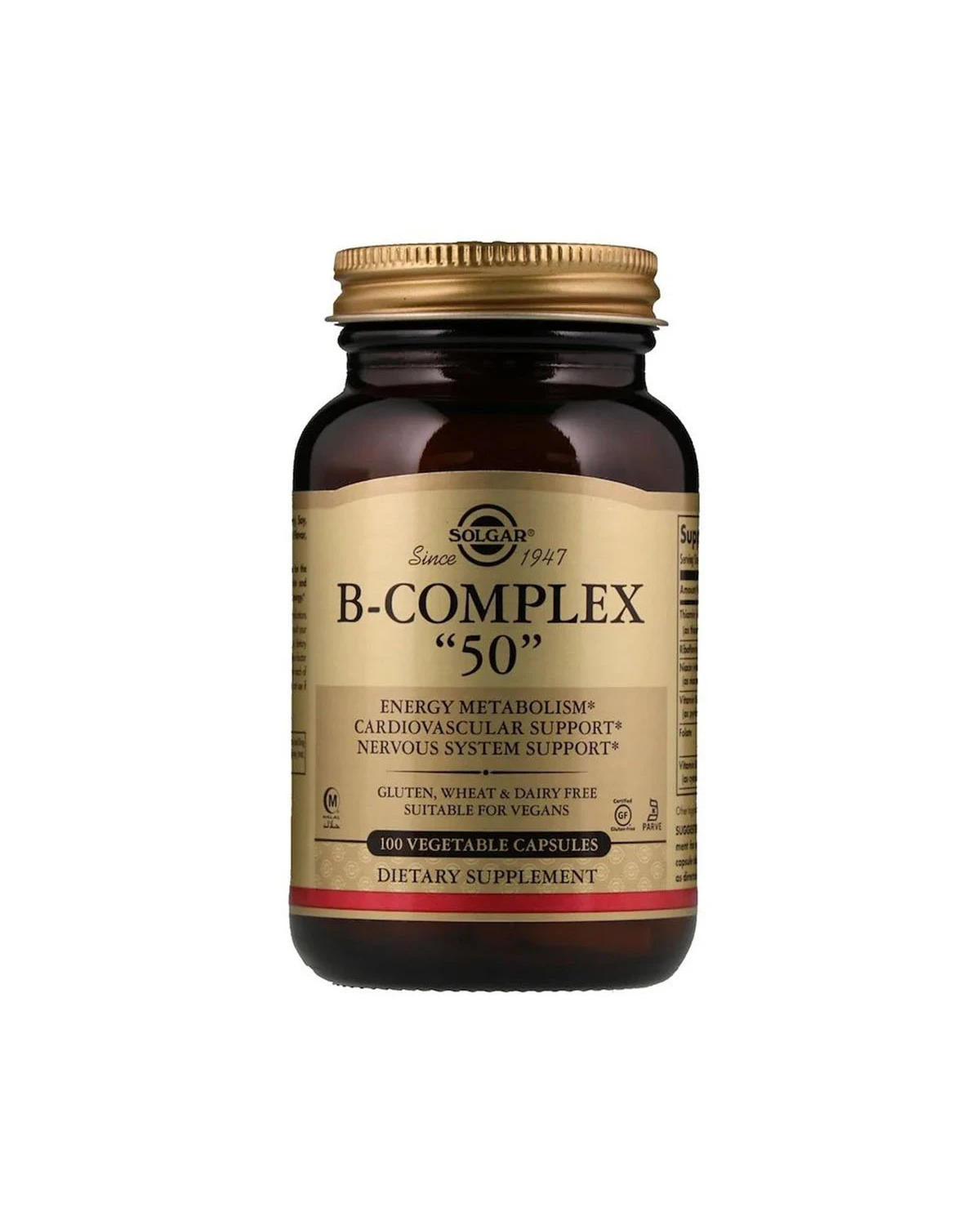 Комплекс витаминов B | 100 кап Solgar 20200008