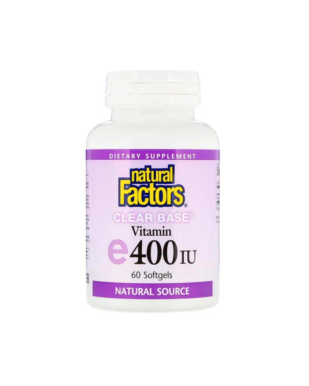 Вітамін Е 400 МО | 60 кап Natural Factors 20200081