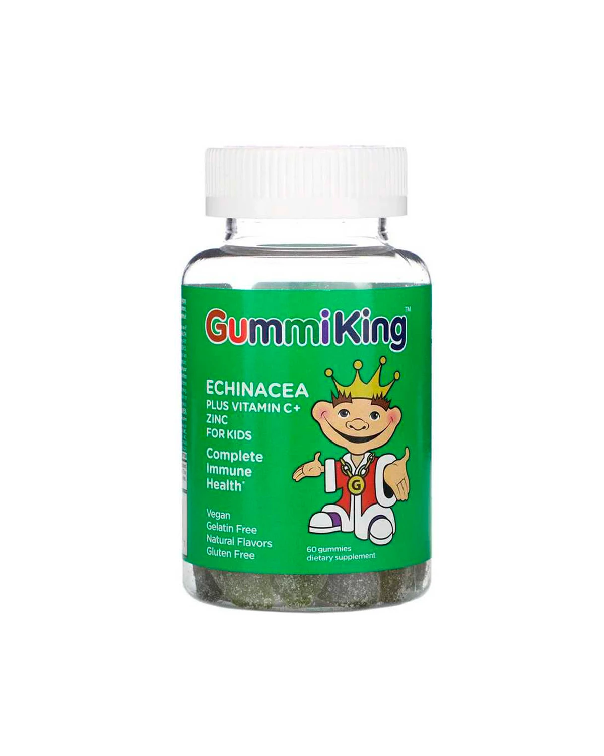 Ехінацея + вітамін С + цинк для дітей | 60 таб GummiKing 20200087