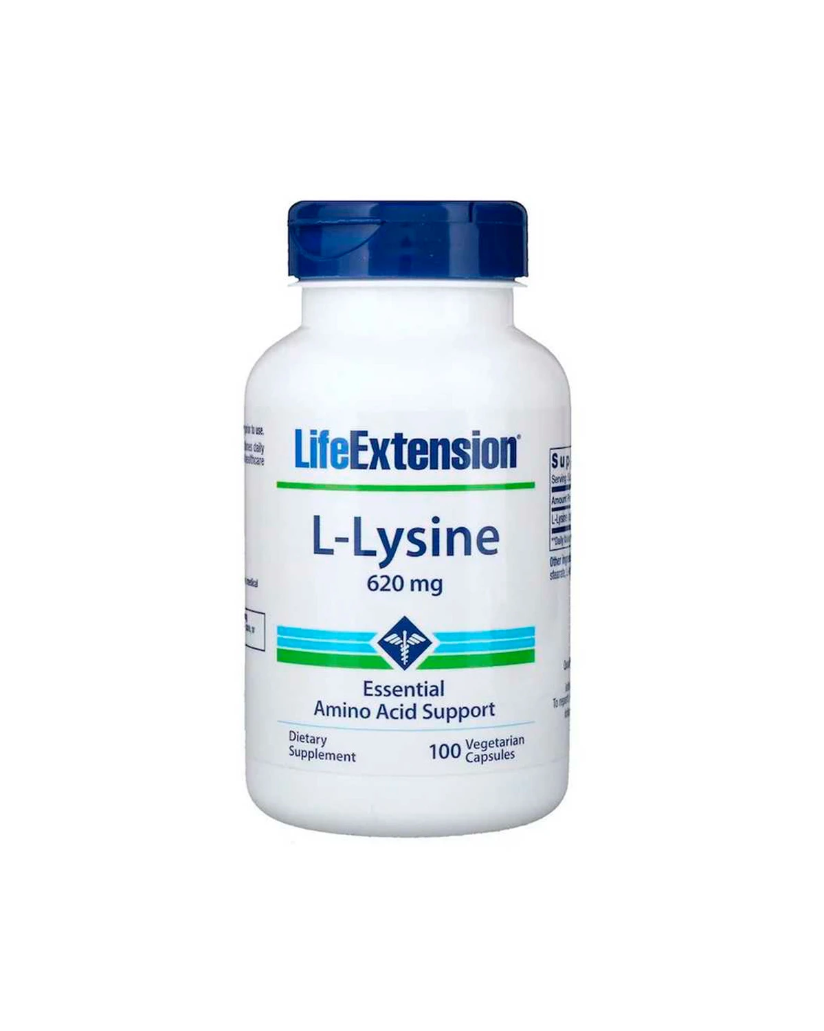 L-лізин | 620 мг | 100 кап Life Extension 20200138
