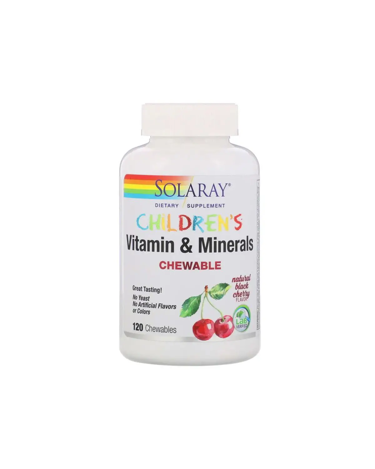 Мультивітаміни для дітей | 120 таб Solaray 20200170