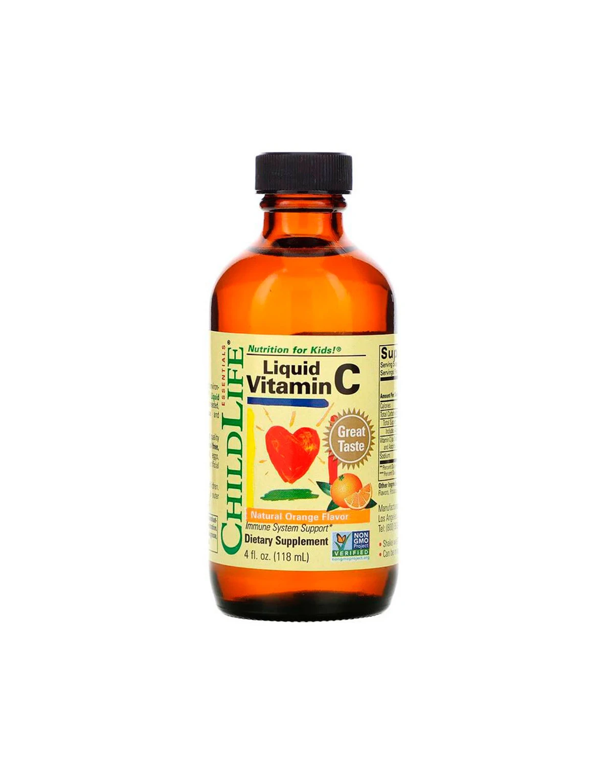 Жидкий витамин С для детей | 118,5 мл ChildLife 20200276