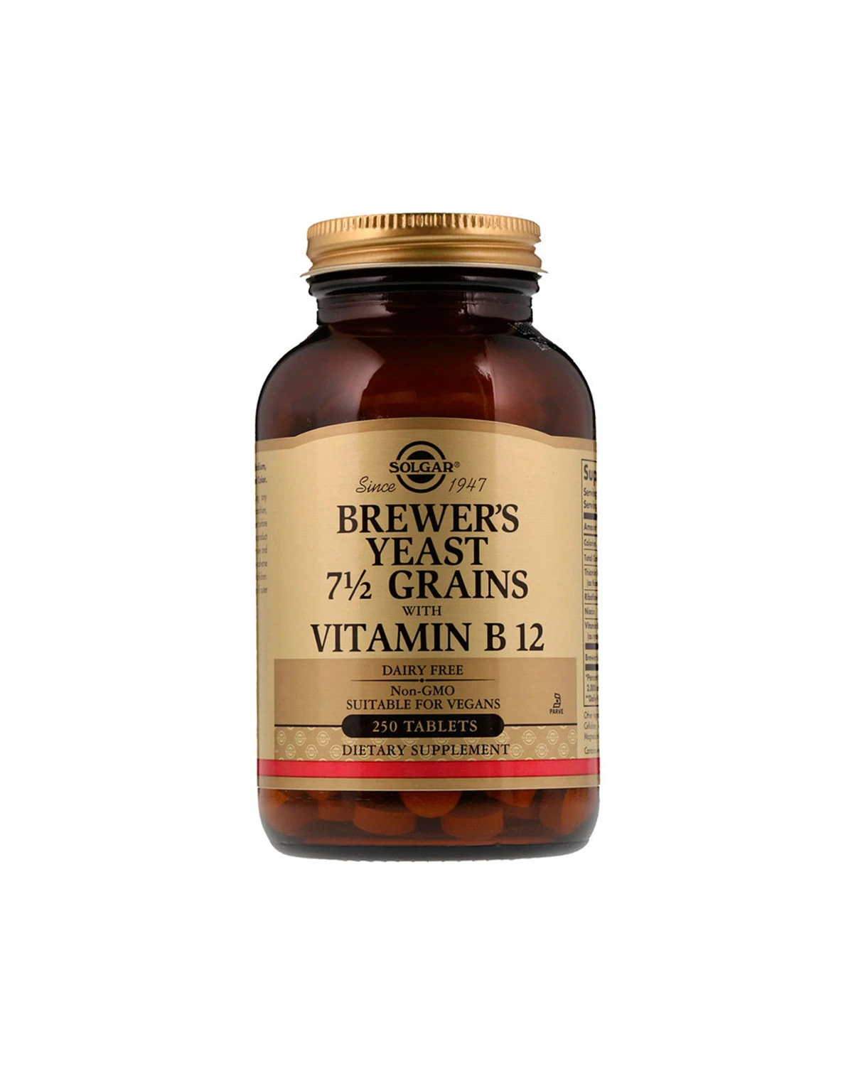 Пивные дрожжи с витамином B12 | 250 таб Solgar 20200367
