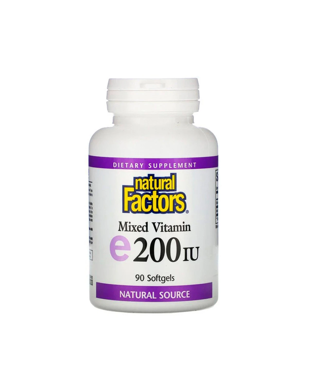 Вітамін E 200 МО | 90 кап Natural Factors 20200368