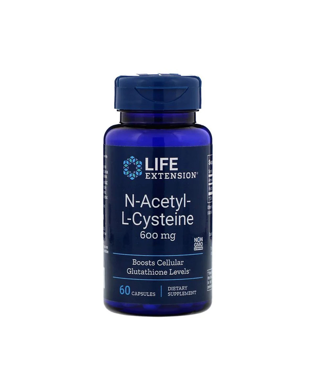 N-ацетилцистеїн 600 мг | 60 кап Life Extension 20200406
