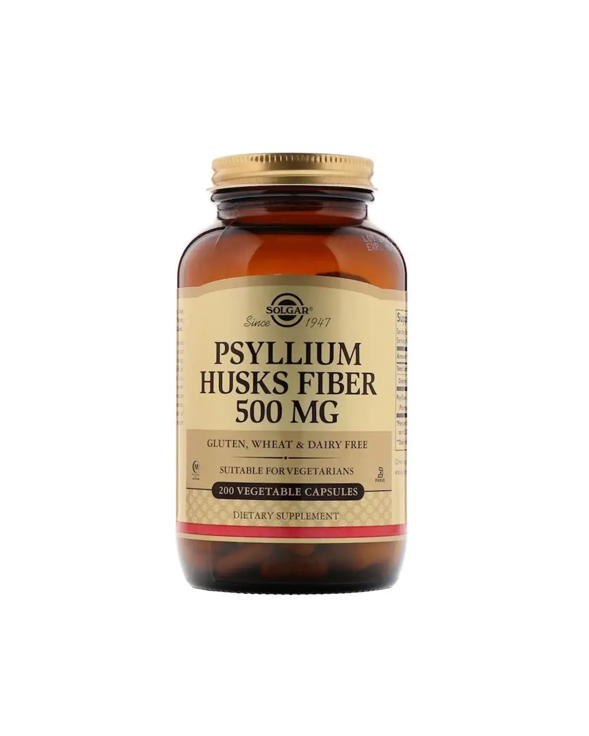 Псиліум (подорожник) 500 мг | 200 кап Solgar 20200421