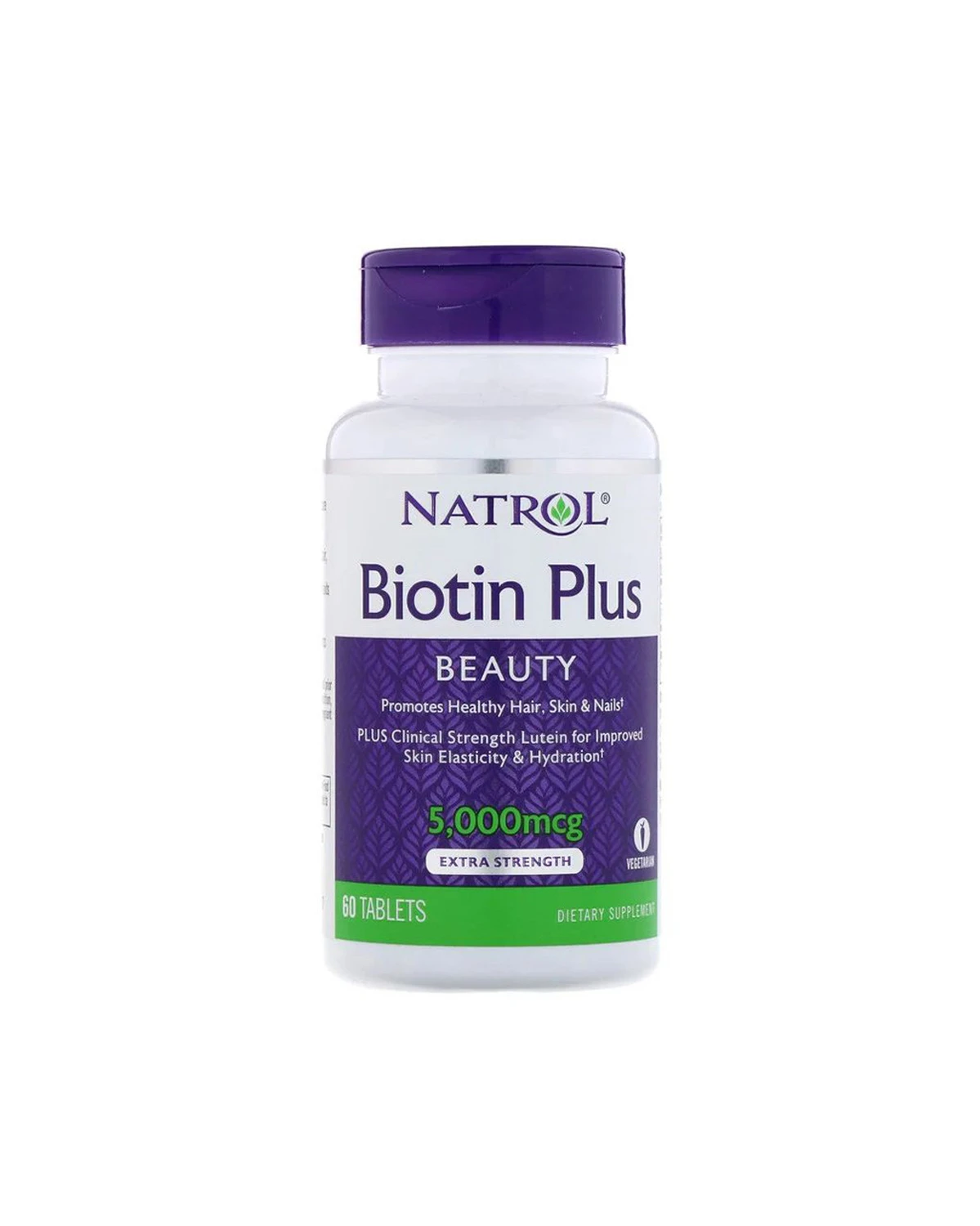 Биотин + лютеин 5000 мкг | 60 таб Natrol 20200457