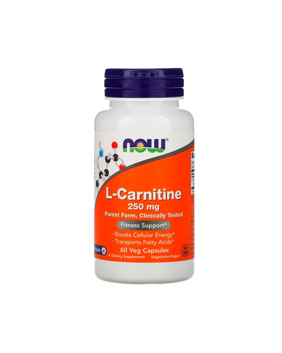 L-Карнітин 250 мг | 60 кап Now Foods 20200855