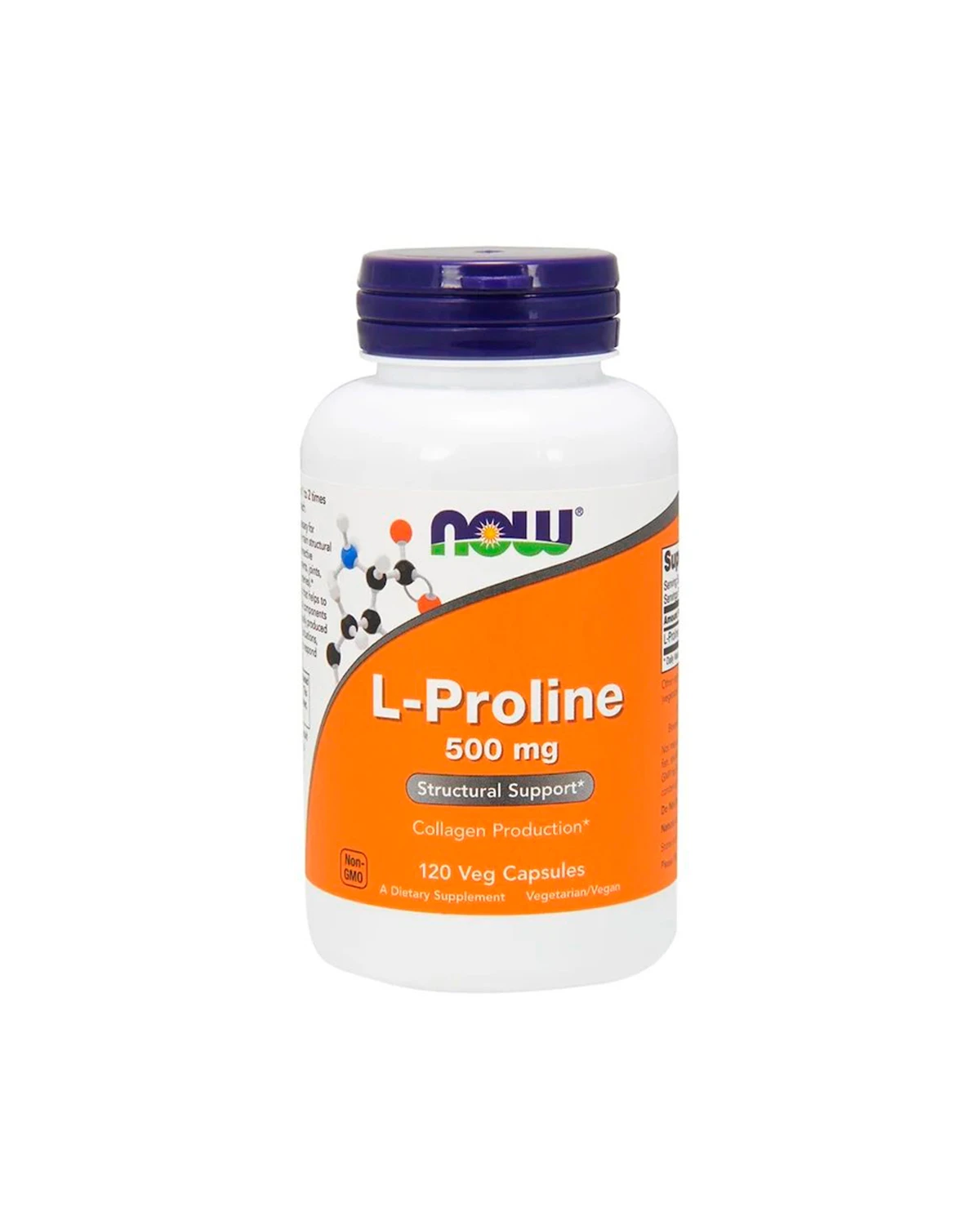 L-Пролін 500 мг | 120 кап Now Foods 20200857