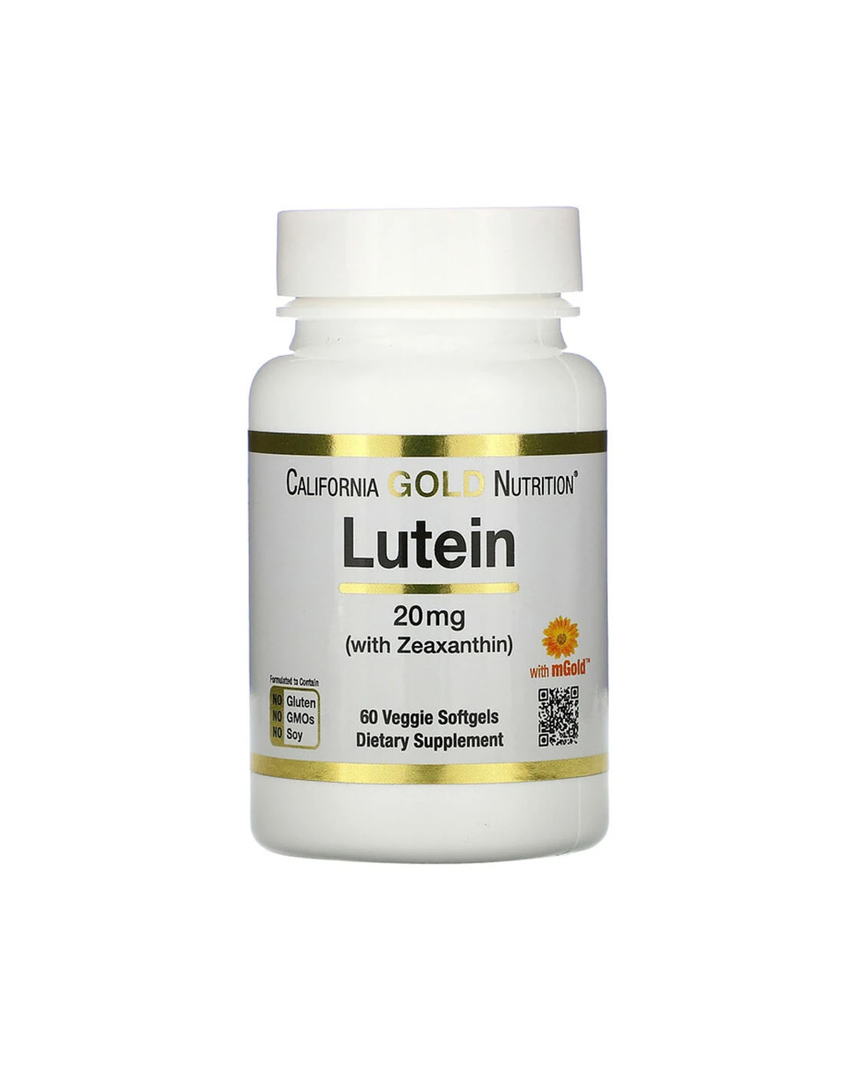 Лютеин с зеаксантином 20 мг | 60 кап California Gold Nutrition 20200957