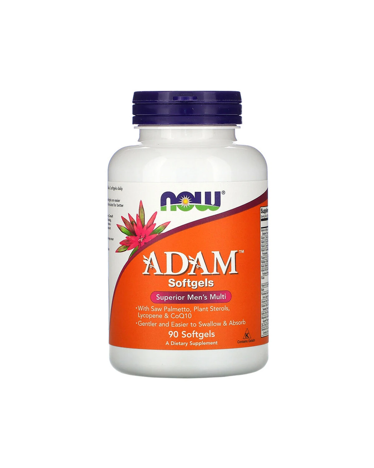 Мультивітаміни для чоловіків Адам | 90 гелевих таб Now Foods 20200969