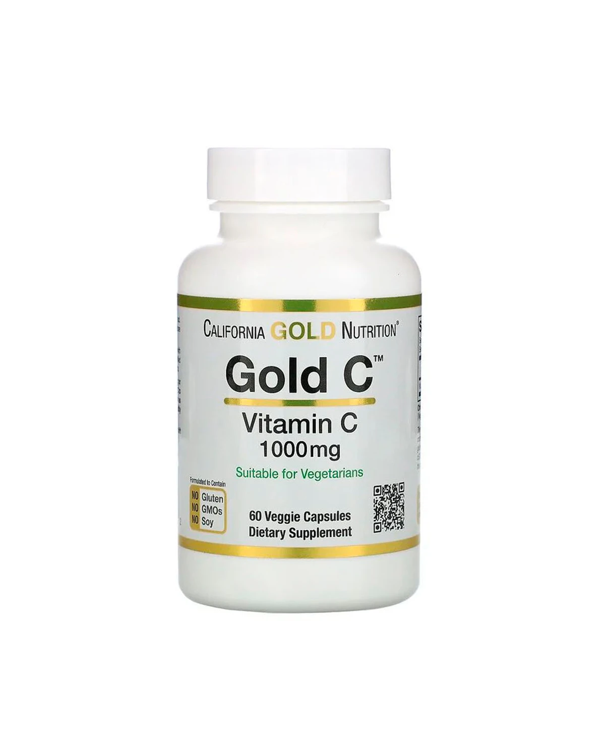 Вітамін C 1000 мг | 60 кап California Gold Nutrition 20200990