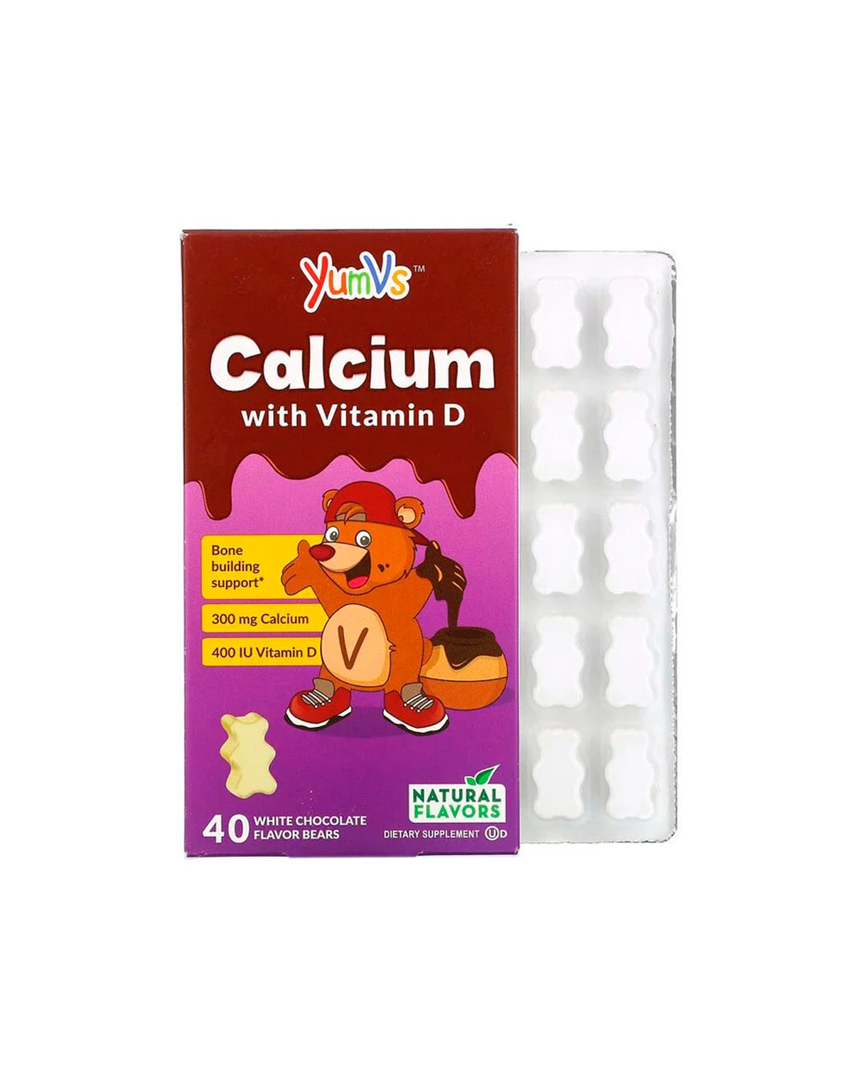 Кальцій + вітамін D | 40 ведмедиків YumV's 20201028
