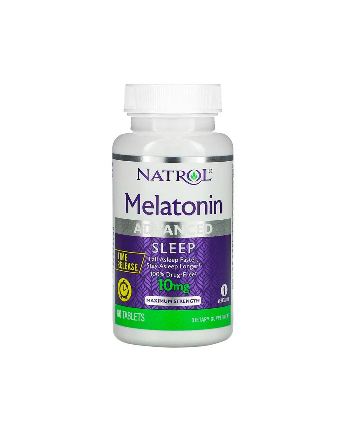 Мелатонін уповільненого вивільнення 10 мг | 60 таб Natrol 20201129