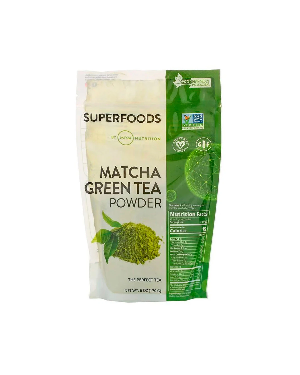 Зелений чай матча в порошку | 170 г MRM Nutrition 20201289