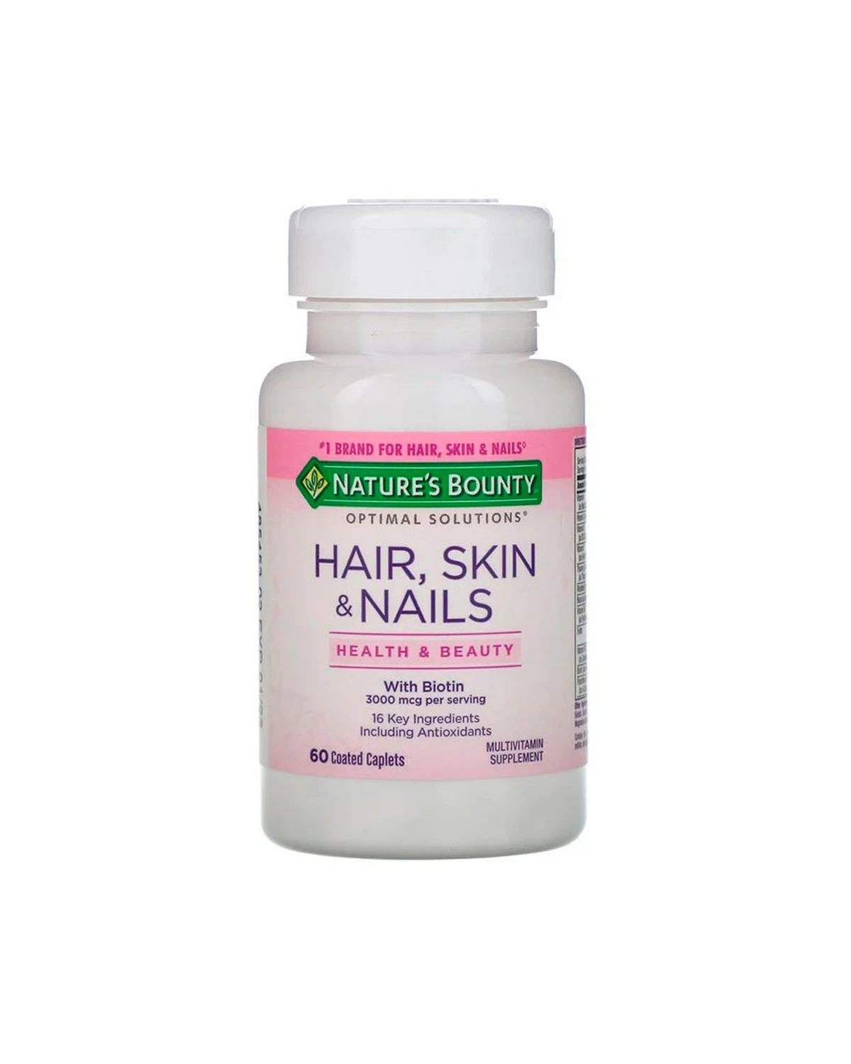 Вітаміни для волосся, шкіри та нігтів | 60 кап Nature's Bounty 20201599