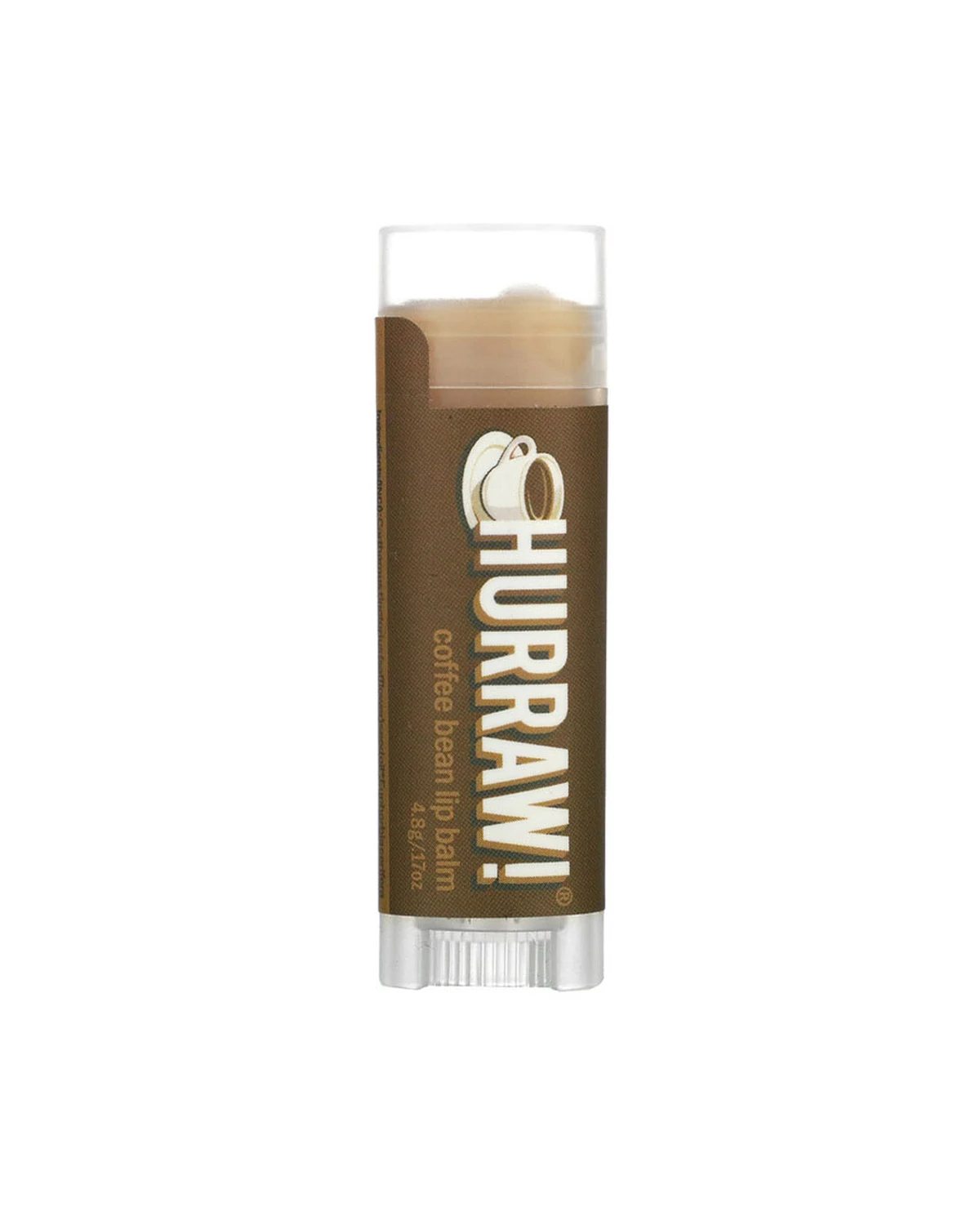 Бальзам для губ аромат кавових зерен | 4,3 г Hurraw 20201656