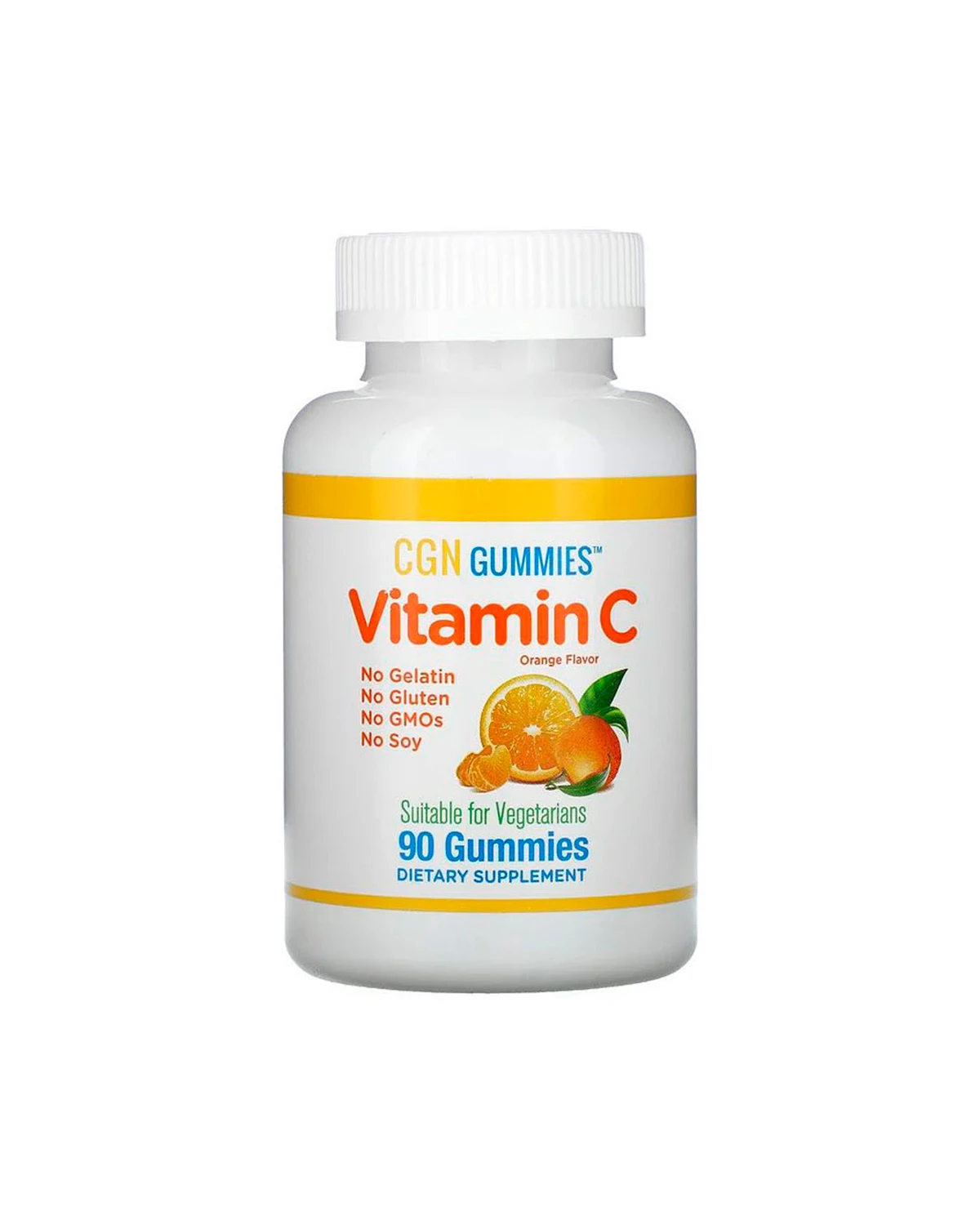 Вітамін С апельсиновий смак | 90 жув таб California Gold Nutrition 20201668