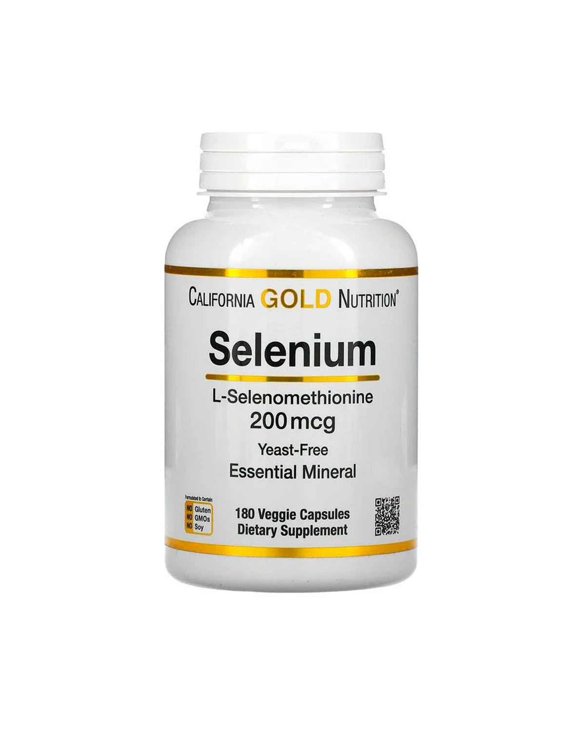 Селен бездріжджовий 200 мкг | 180 кап California Gold Nutrition 20201671