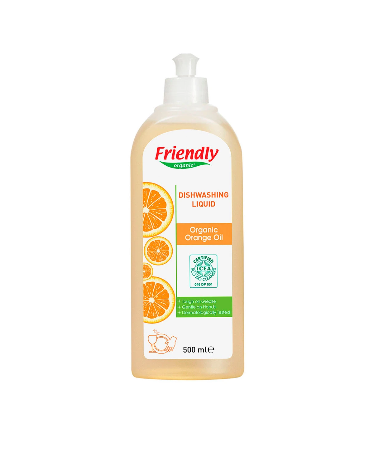 Засіб для миття посуду апельсинова олія | 500 мл Friendly Organic 20201788