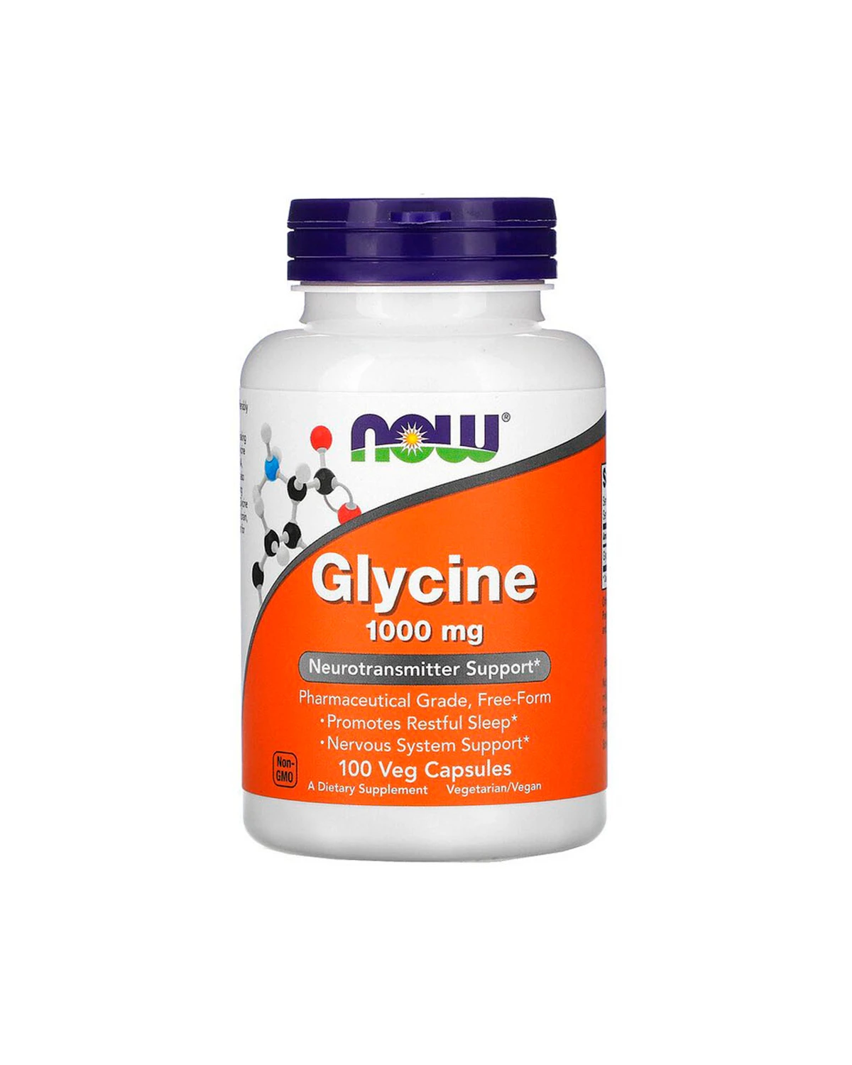 Гліцин 1000 мг | 100 кап Now Foods 20201855