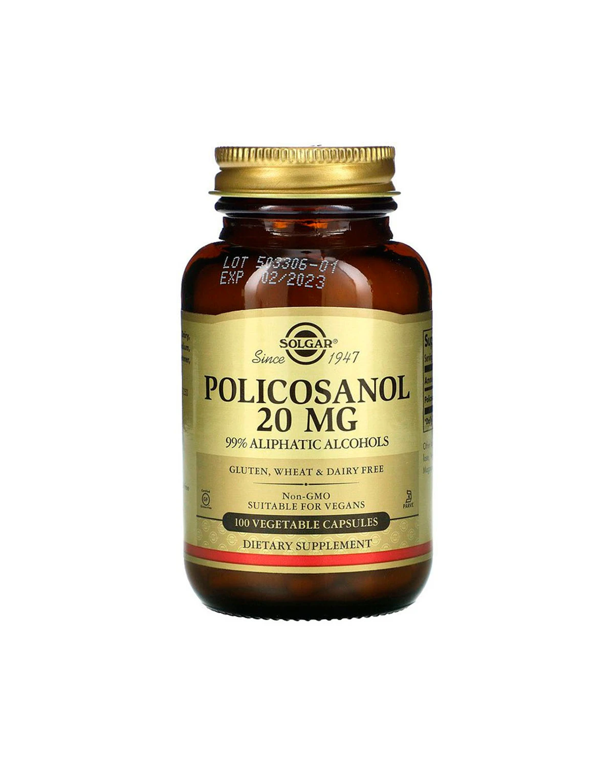 Полікосанол 20 мг | 100 кап Solgar 20201927
