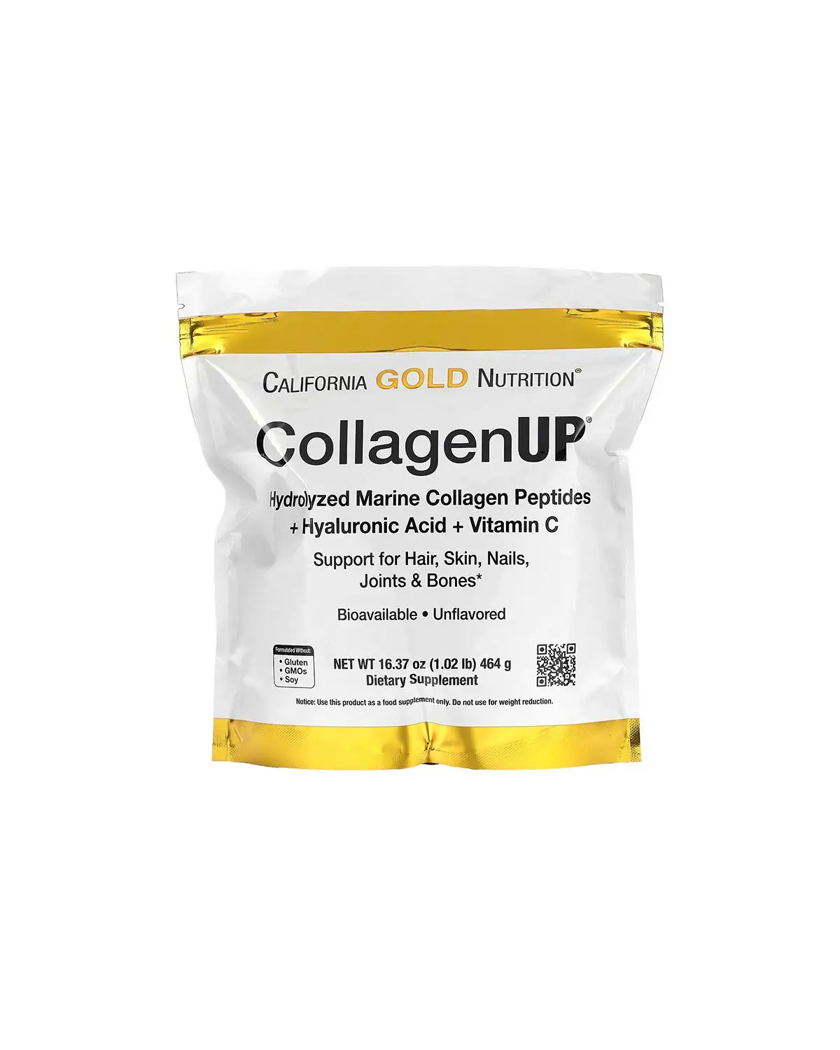 Колаген з гіалуроновою кислотою + вітамін C | 464 г California Gold Nutrition 20202330