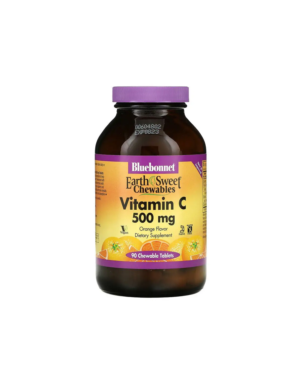 Вітамін С 500 мг смак апельсина | 90 жув таб Bluebonnet Nutrition 20202564