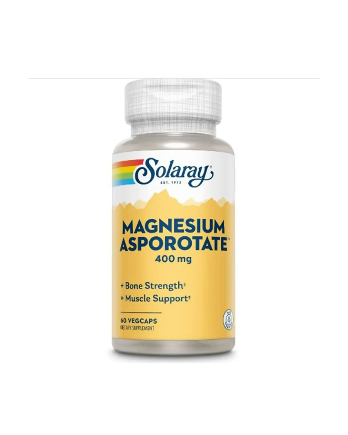Магній аспартат 400 мг | 60 кап Solaray 20202711