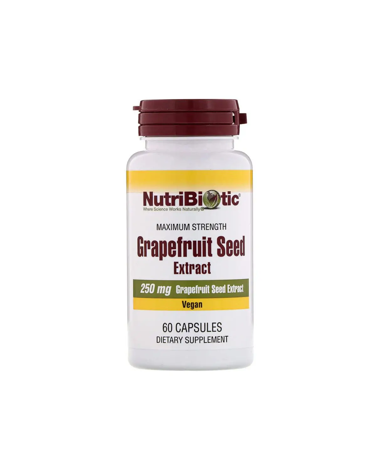 Екстракт насіння грейпфрута 250 мг | 60 кап NutriBiotic 20202753