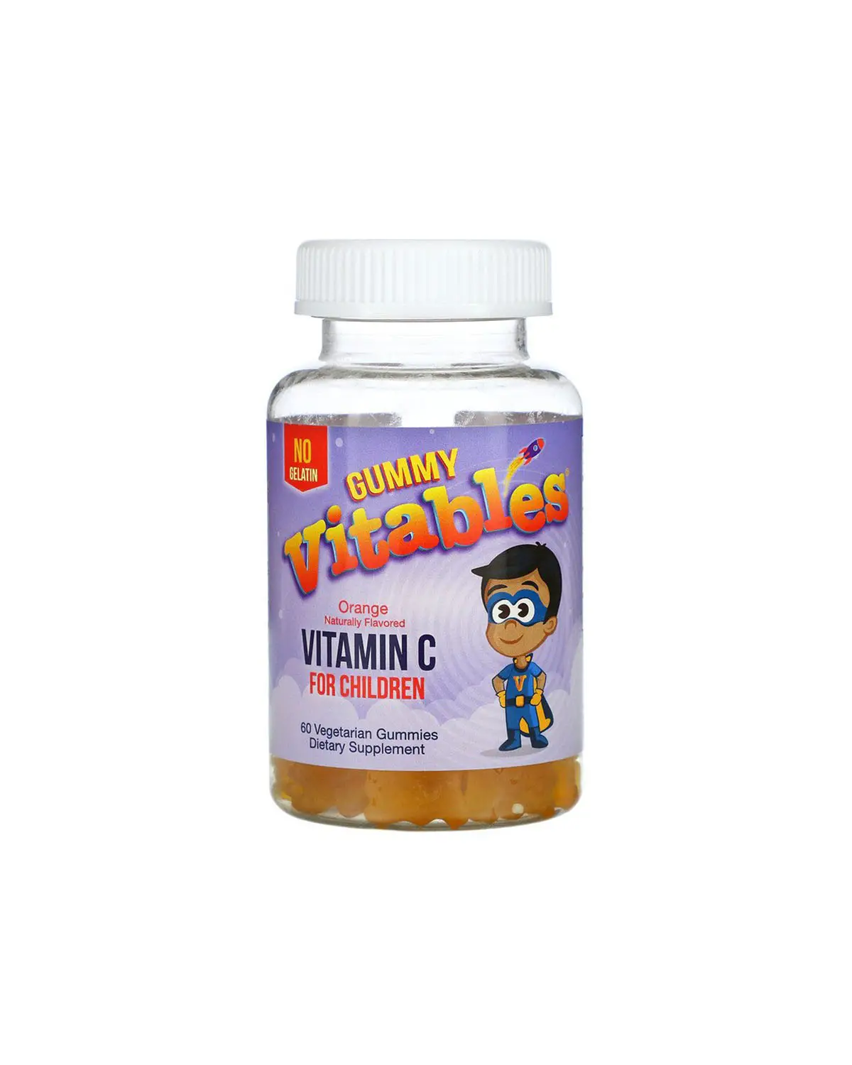 Вітамін C для дітей з апельсиновим смаком | 60 жув цукерок Vitables 20202793