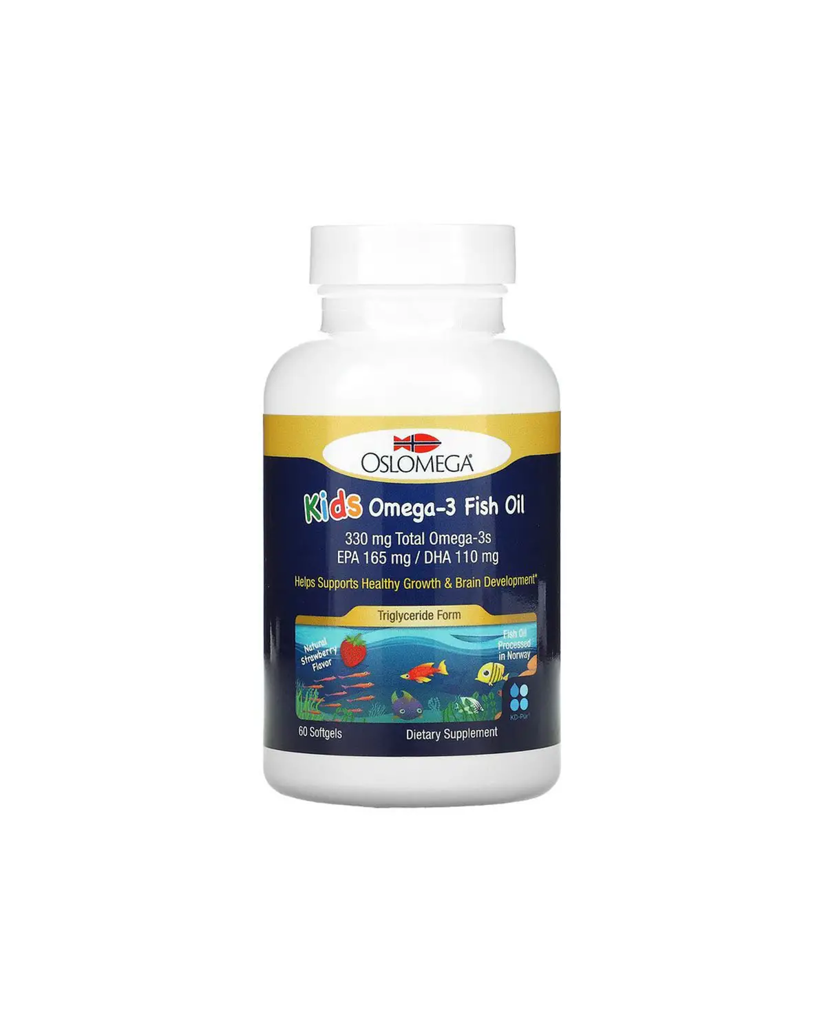Омега-3 для дітей полуничний смак | 60 таб Oslomega 20202834