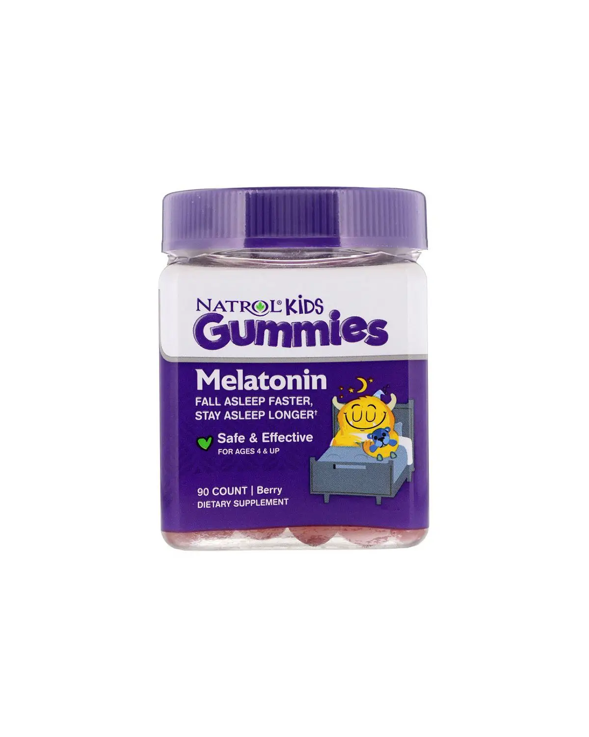 Мелатонін для дітей зі смаком ягід | 90 жев цукерок Natrol 20202874