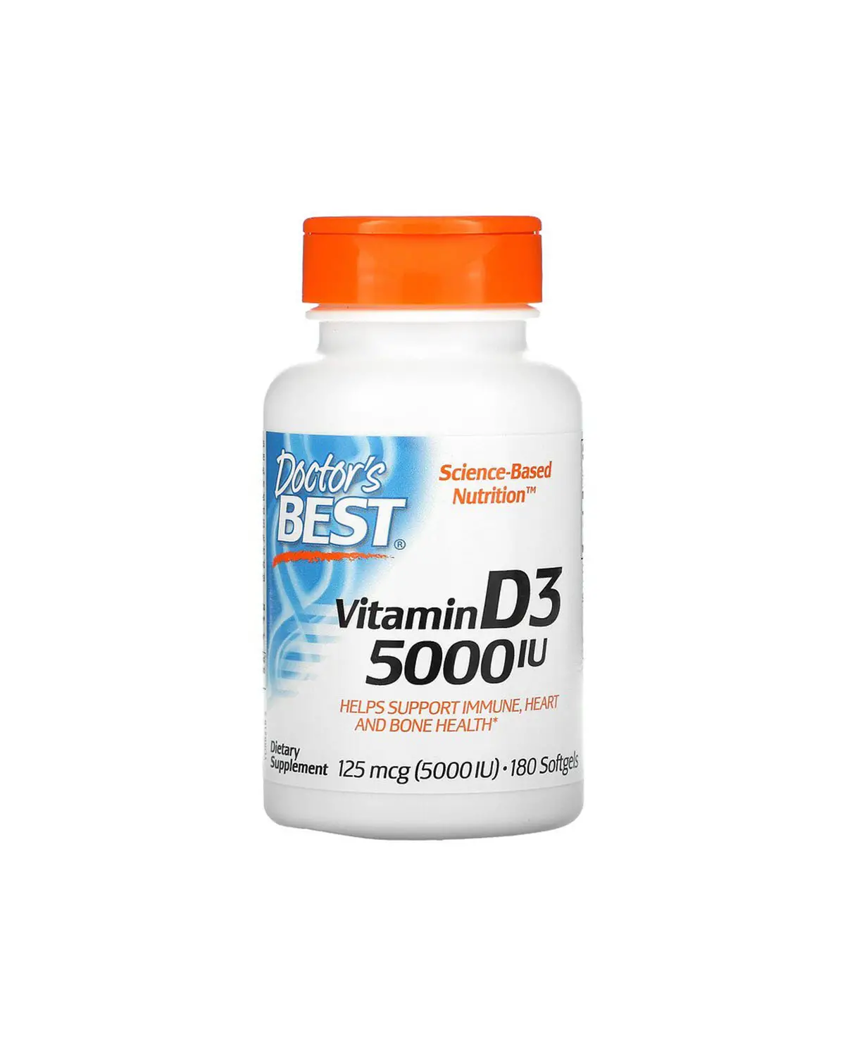 Вітамін D3 5000 МО | 180 кап Doctor's Best 20202902