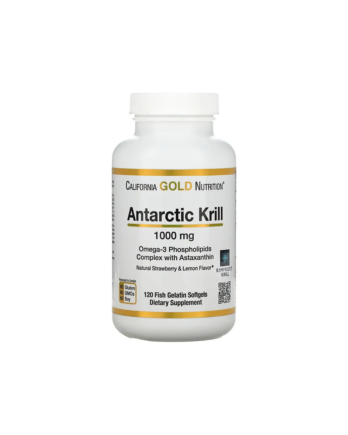 Масло антарктичного криля с астаксантином 1000 мг | 120 кап California Gold Nutrition 20202908