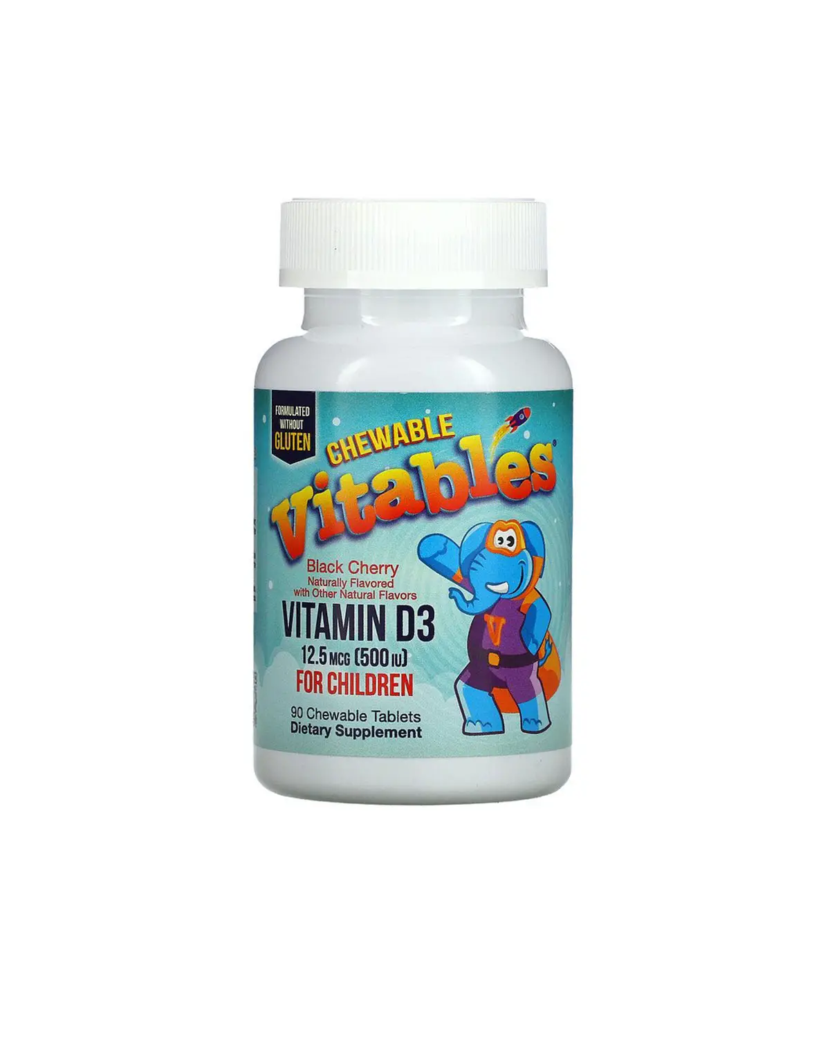 Витамин D3 500 МЕ вкус черешни | 90 жев таб Vitables 20202910