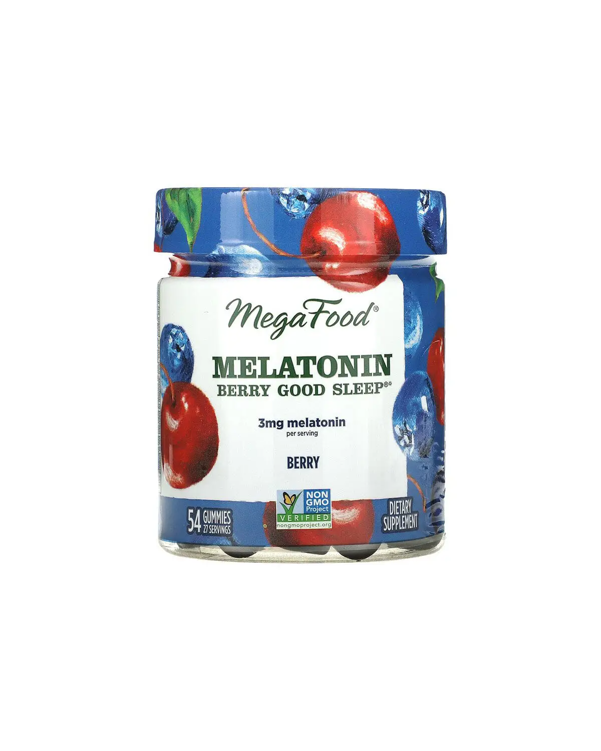 Мелатонін смак ягід 1,5 мг | 54 жув цукерки MegaFood 20202930