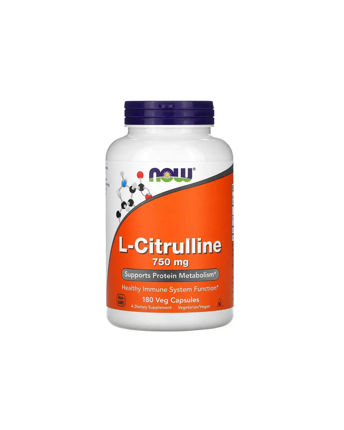 L-Цитрулін 750 мг | 180 кап Now Foods 20203061