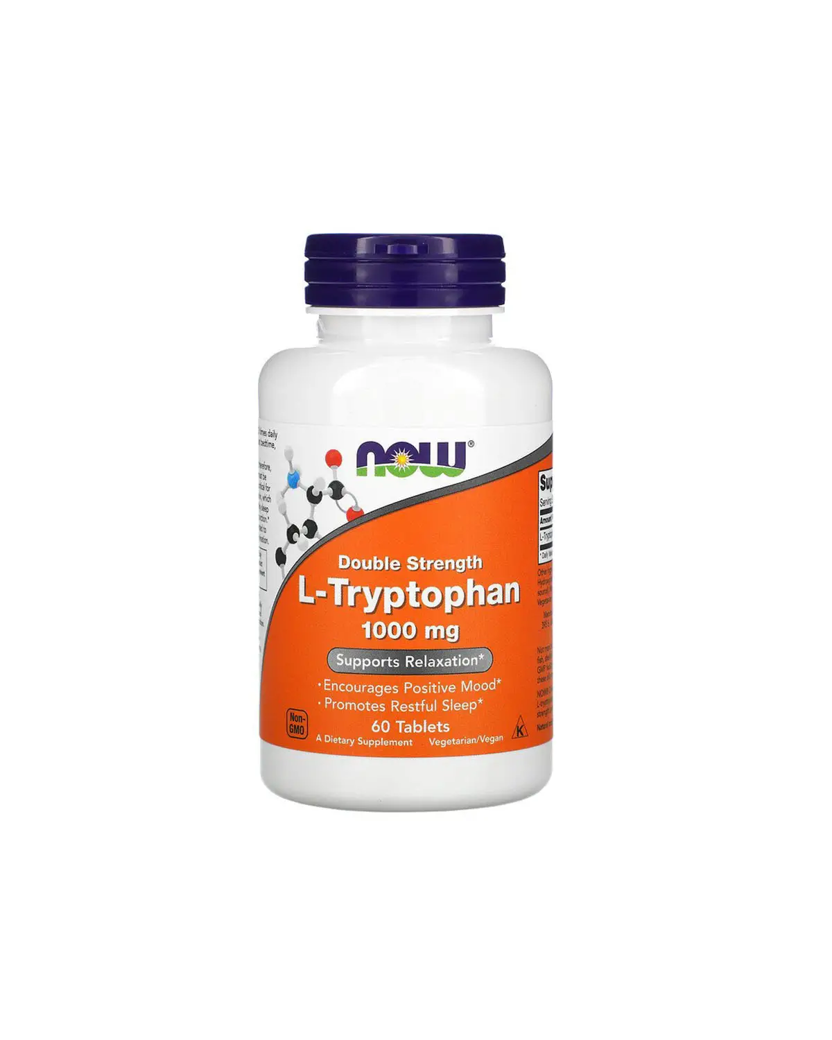 L-Триптофан двойной концентрации 1000 мг | 60 таб Now Foods 20203070