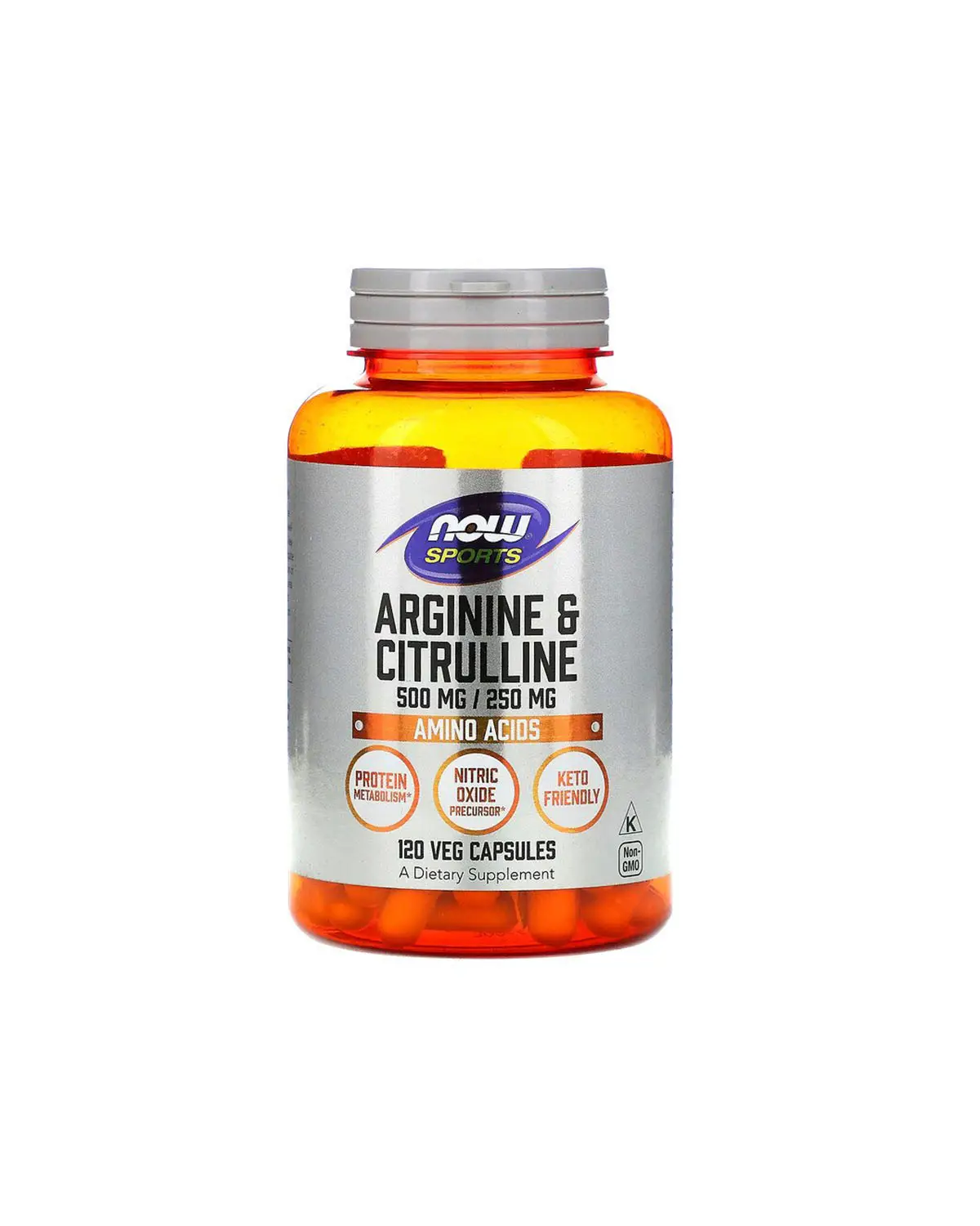 Аргінін і Цитрулін 500 мг/250 мг | 120 кап Now Foods 20203090