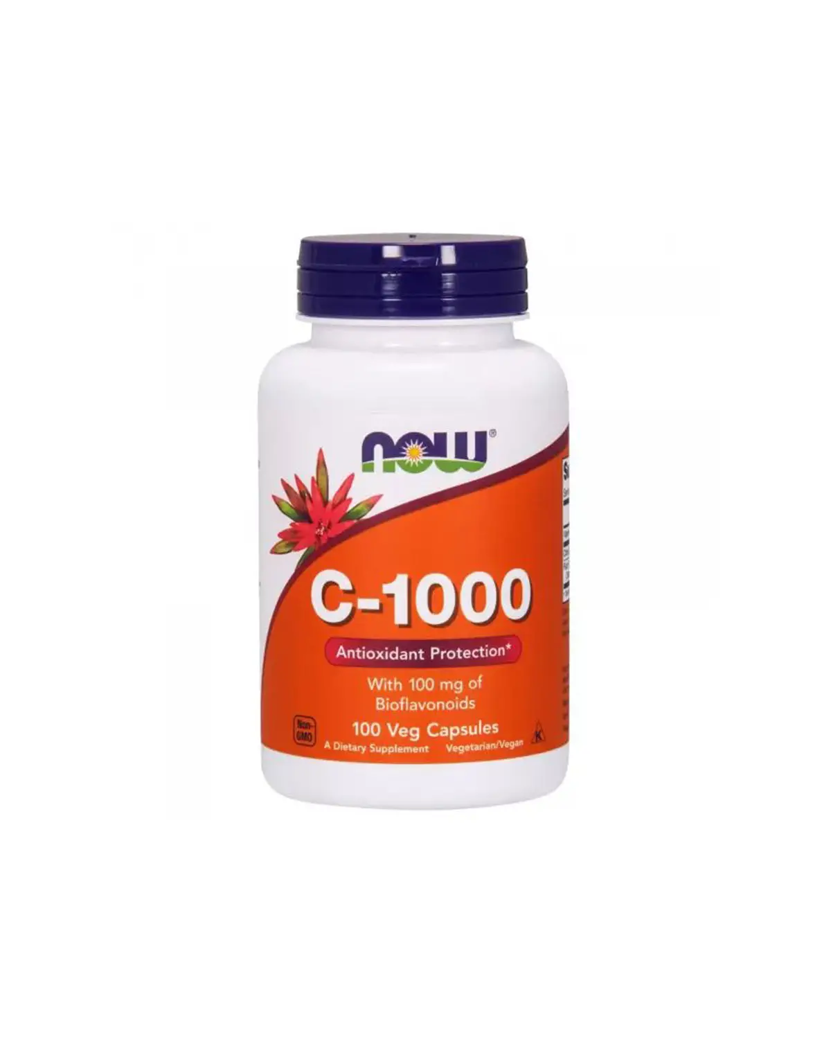 Витамин С с шиповником 1000 мг + Биофлавоноиды | 100 таб Now Foods 20203169