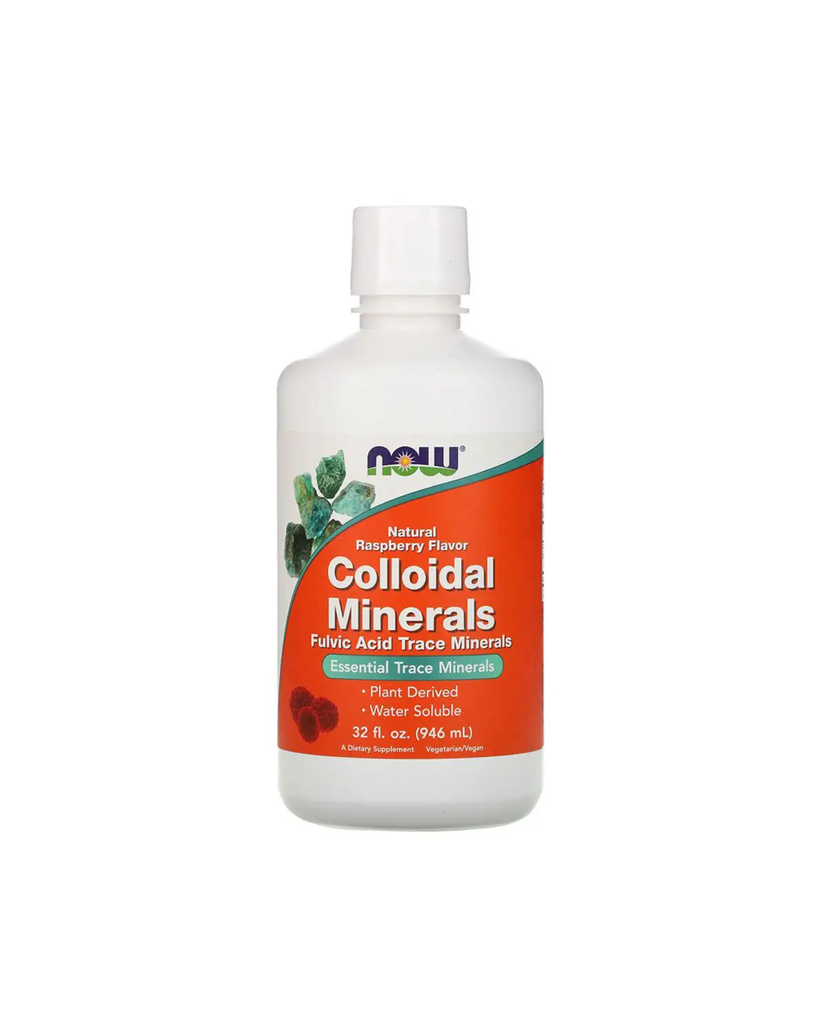 Коллоидные минералы вкус малины | 946 мл Now Foods 20203236