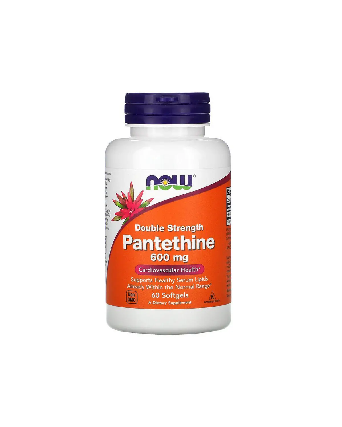 Пантетин подвійна сила 600 мг | 60 кап Now Foods 20203347