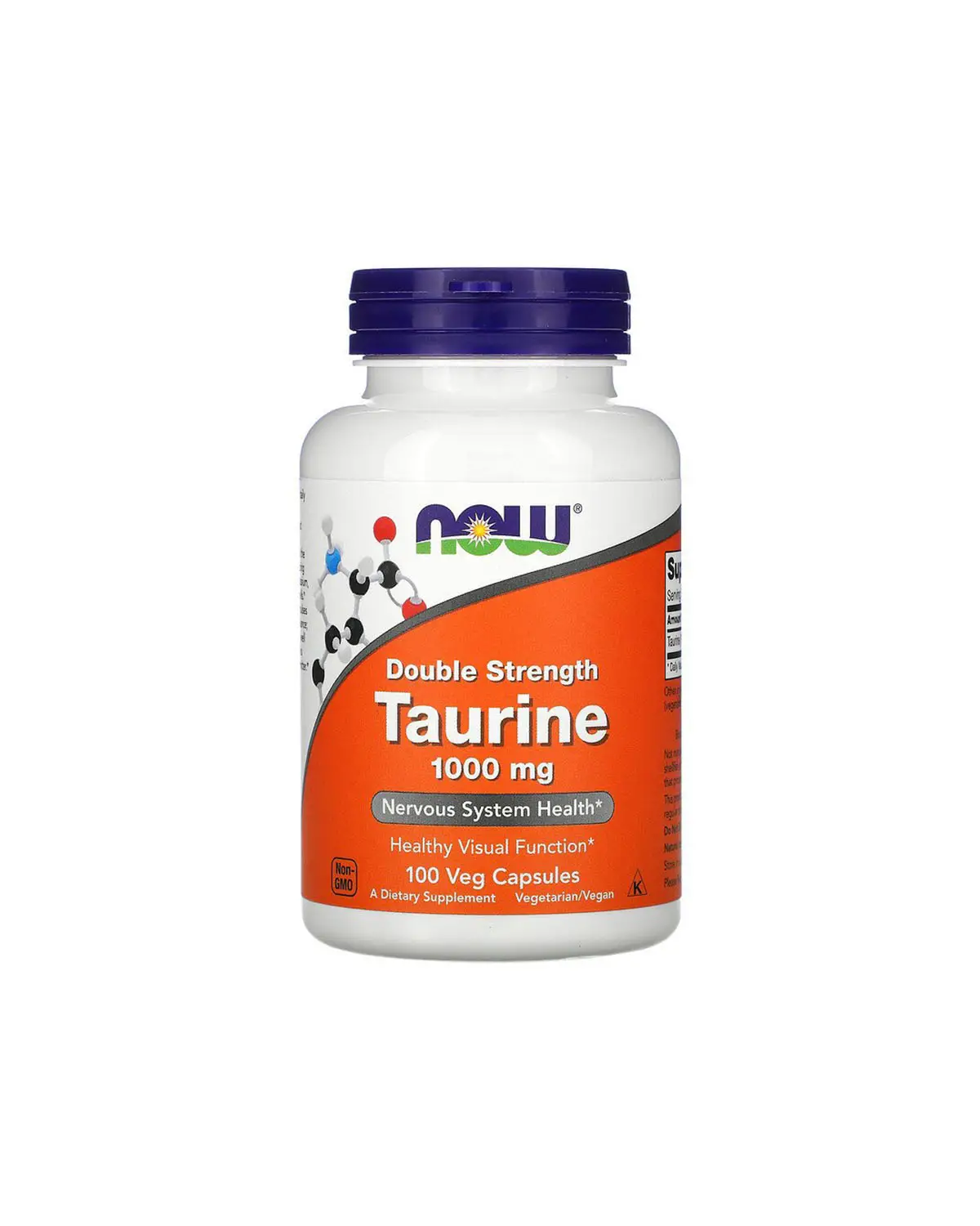 Таурин подвійної сили 1000 мг | 100 кап Now Foods 20203436