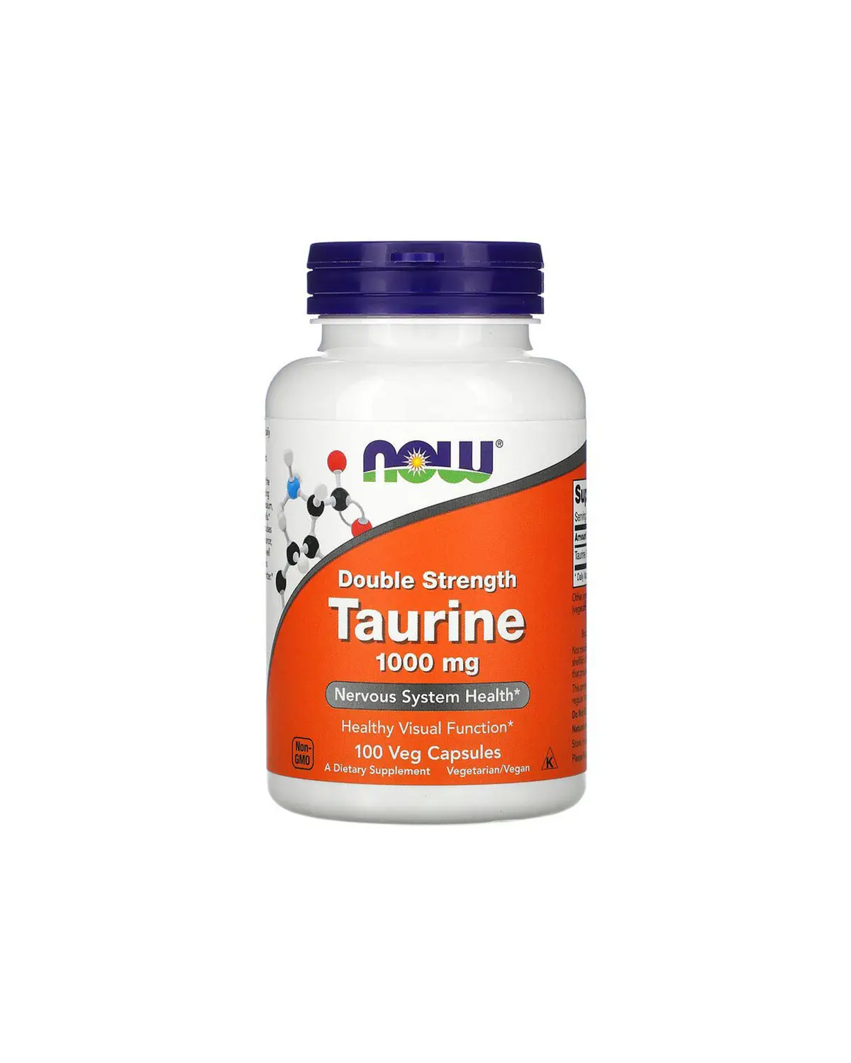 Таурин подвійної сили 1000 мг | 100 кап Now Foods 20203437