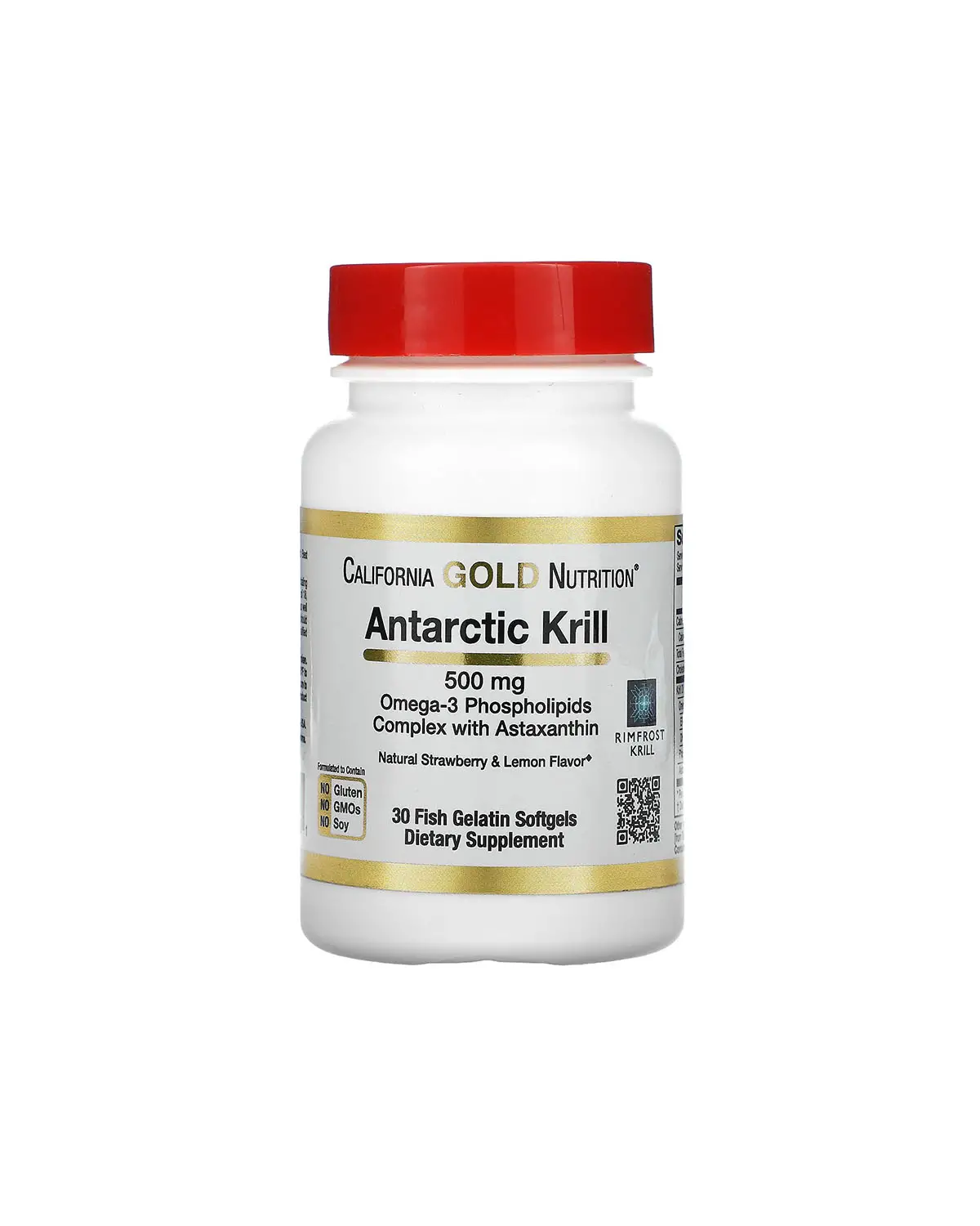Олія криля з астаксантином 500 мг | 30 кап California Gold Nutrition 20203552