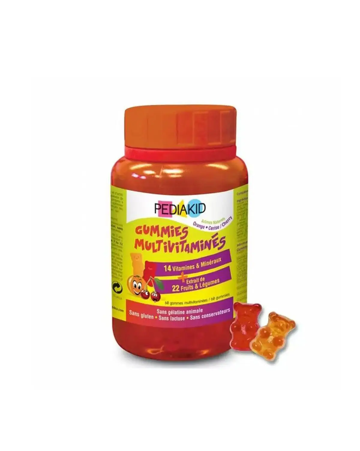 Мультивитамины для детей | 60 жев конфет Pediakid 20203588